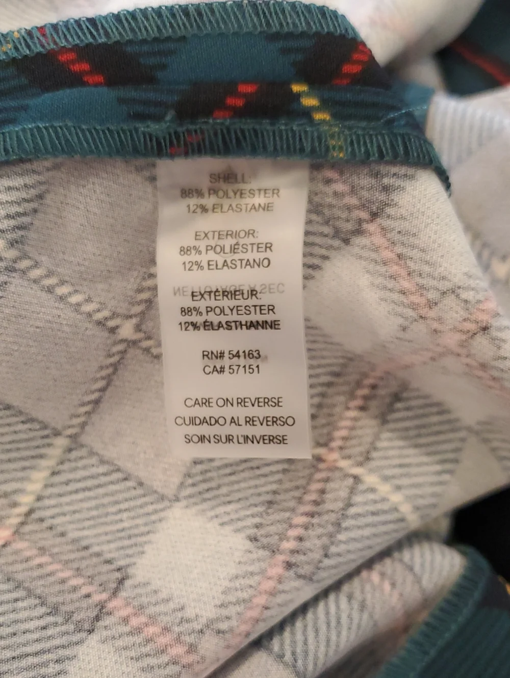 Tommy Hilfiger Green, Navy & Red Plaid Shift Dress 6